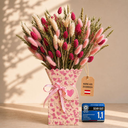 Pink Whisper · Vase Herz rosa