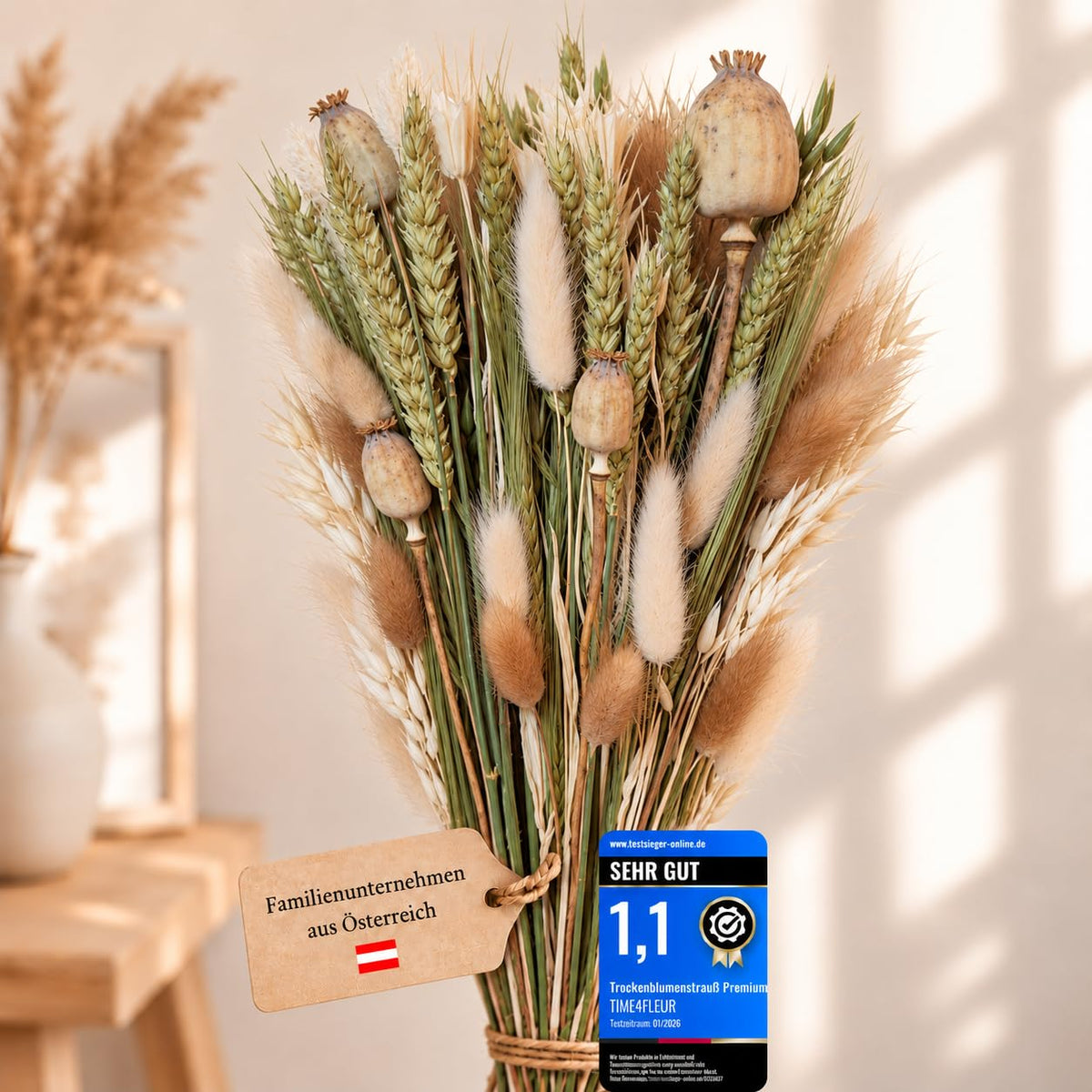 Boho Trockenblumenstrauß – Bild 6
