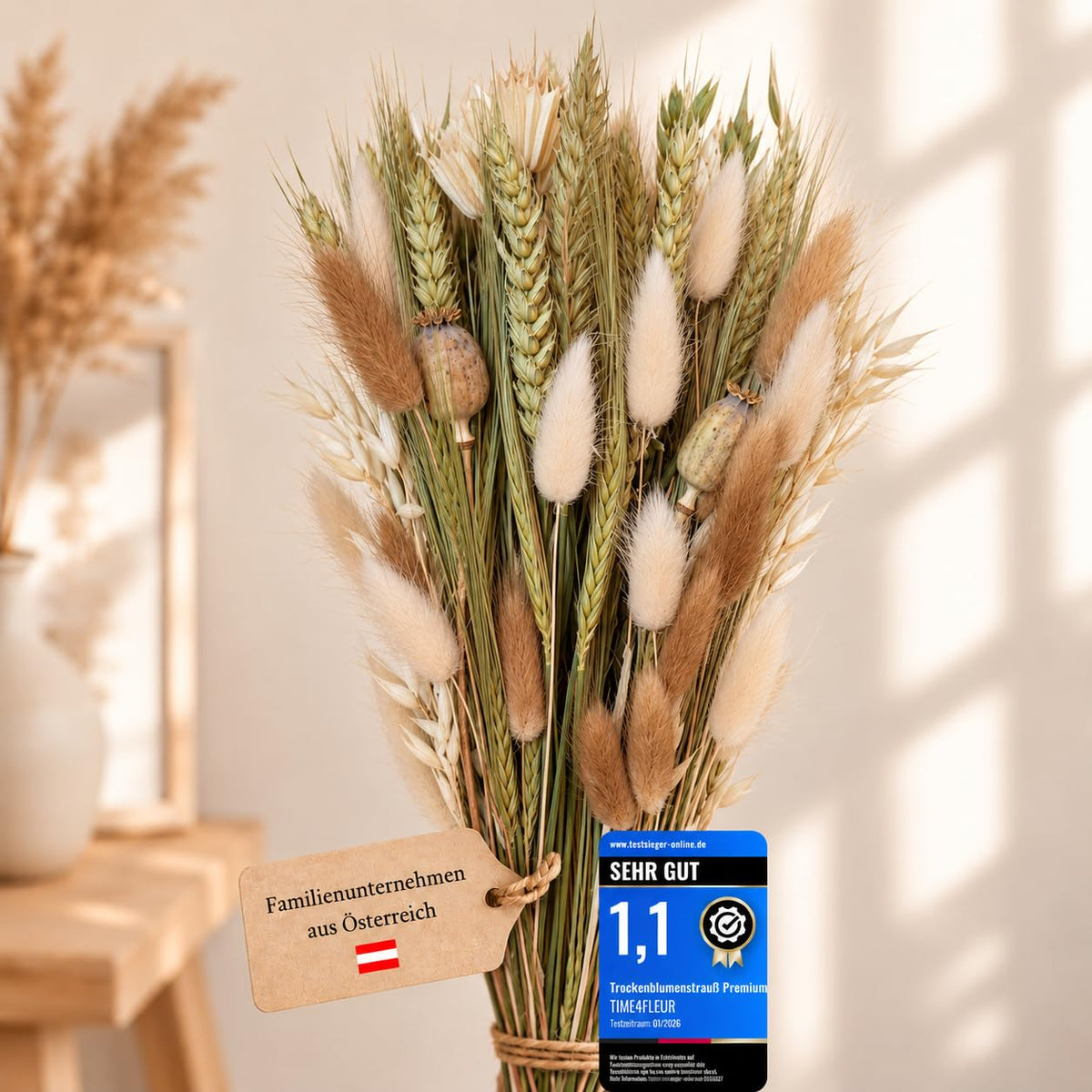 Boho Trockenblumenstrauß – Bild 1