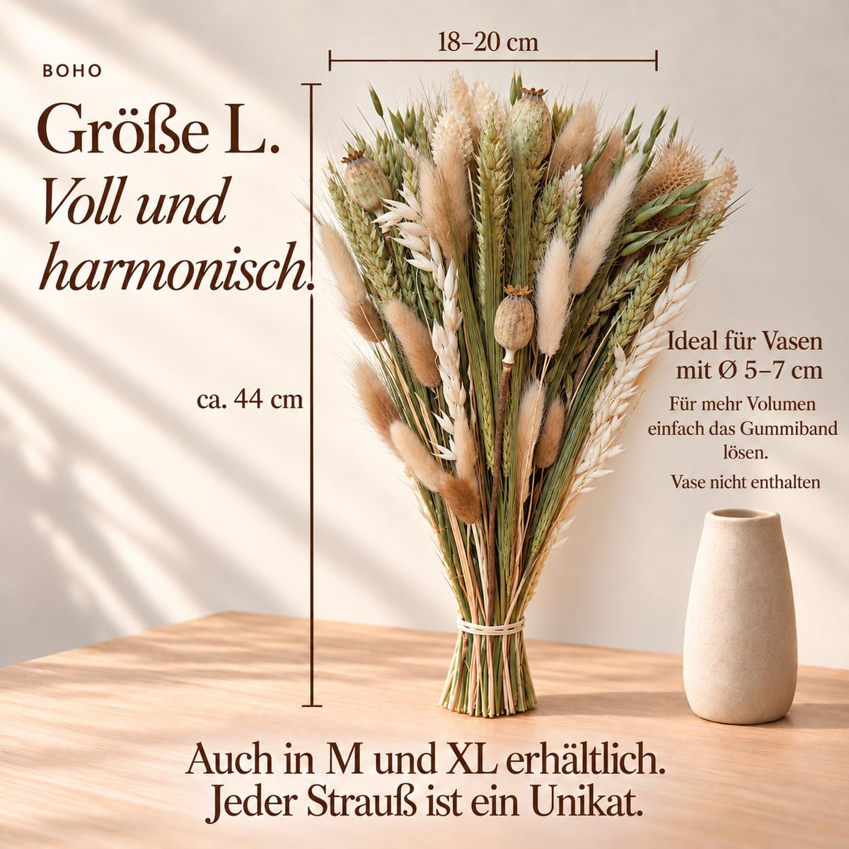 Boho Trockenblumenstrauß – Bild 7