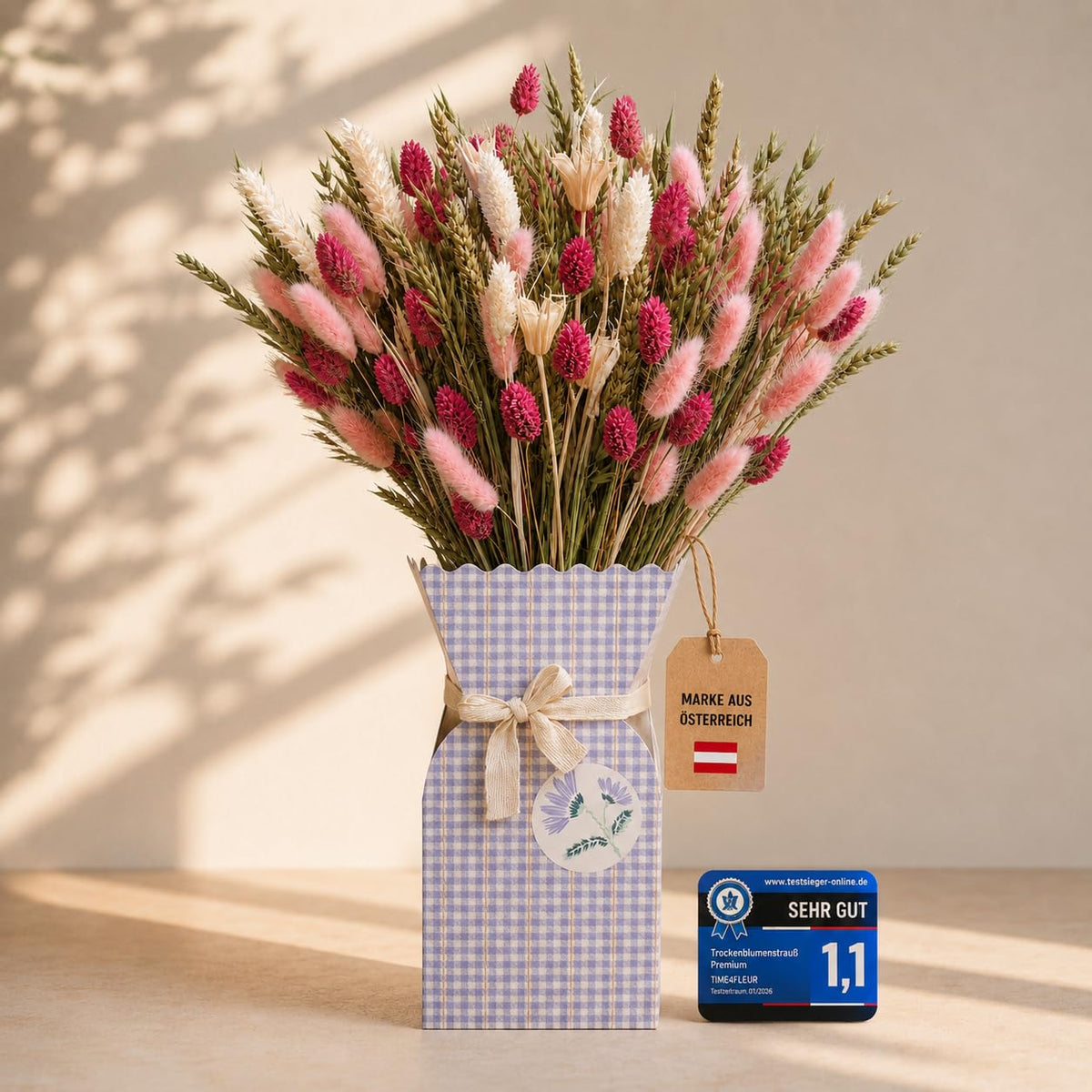 Trockenblumen Geschenkset mit Papiervase – Bild 11
