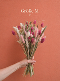Trockenblumenstrauß Pink Whisper handgebunden Österreich Größe M